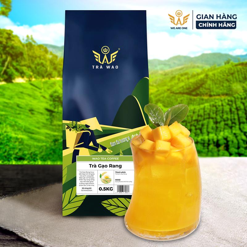 Trà Gạo Rang WAO Genmaicha thơm bùi khó cưỡng (0,5Kg) - Pha trà sữa gạo rang thơm bùi khó cưỡng - Tea, Nước Trà
