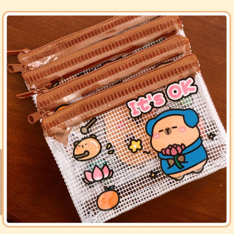 Product Introduction of Túi lưu trữ Capybara, Cầm Tay, chất liệu PVC, thiết kế hoạt hình, kích thước ví, kích thước nhỏ, thích hợp cho chìa khóa, tai nghe và các vật dụng nhỏ, Lý Tưởng cho quà tặng trẻ em 19
