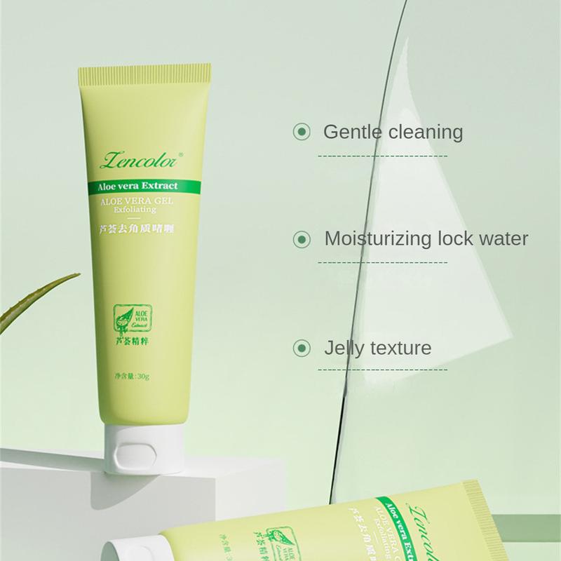 Gel tẩy tế bào chết nha đam, 60g, dưỡng ẩm, chăm sóc da, kem tẩy tế bào chết mặt, làm sạch 3