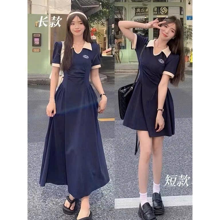 Đầm PoLo Bigsize Dáng Ngắn + Dáng Dài, Chất Vải Dày Dặn Co Giản Tốt, Phong Cách Tiểu Thư Cho Nữ Chuppy (60-95Kg)- G681 G682 Dress Women