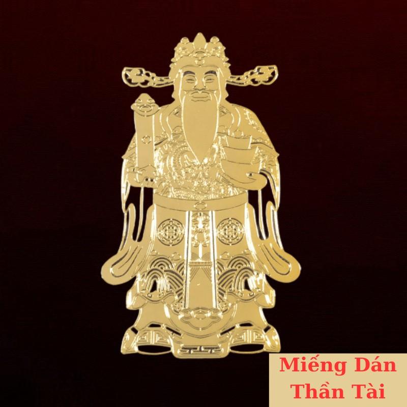 Miếng Dán Thần Tài Rước Lộc Chiêu Tài Giàu Có Phụ Kiện Kem Đồ trang trí Decor Vietnam Decor Phòng Đồng Thủy Tinh porcelain tiệc tân gia hũ vàng