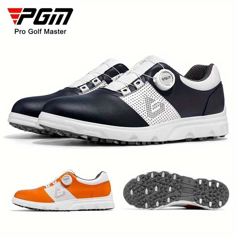 [P] men's fashion professional golf shoelace nail comfortable non-slip casual sneaker xz303