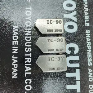 TOYO JAPAN Kepala Pemotong Kaca Original TC-17 TC-30 TC-90 Bahan Alloy Berkualitas Tinggi untuk Potongan Kaca 3-15mm & 3-12mm