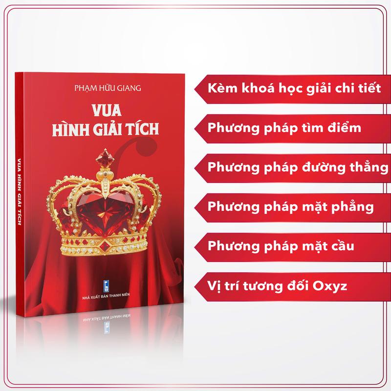 Sách Vua Hình Giải Tích OXYZ 2025 - Kèm Khoá Học - Thầy Hữu Giang