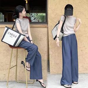 ชุดเสื้อและกางเกงขากว้าง ทันสมัย และเรียบง่าย มาใหม่