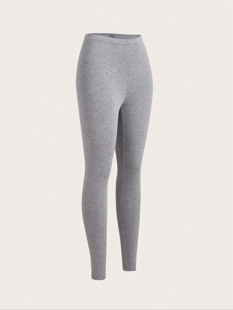 Product Introduction of Women's Solid Color High Stretch Leggings, Casual Comfy Breathable Skinny Pants for Daily Wear, Ladies Bottoms for All Seasons 7