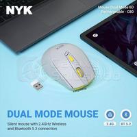 Gambar NYK C80 Silent Optical Wireless Bluetooth Dual Mode Mouse dari GASOL KALIURANG Kota Malang 2 Tokopedia