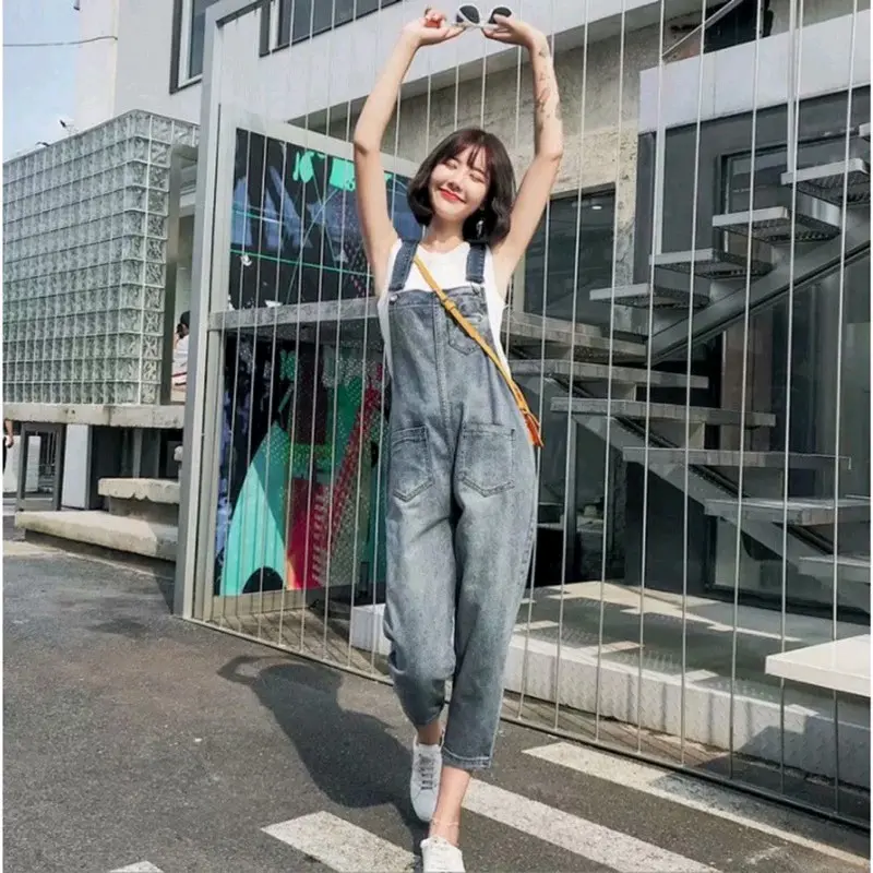 Overall Denim Panjang Jumpsuit celana panjang wanita  JD1