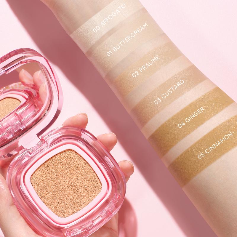 【Hot】Glad2Glow Perfect cover cushion dengan kandungan skincare mencegah kekusaman dan kulit kering sepanjang hari G2G Concealer Foundation Wajah Extract Mencerahkan Lasting Compact 6