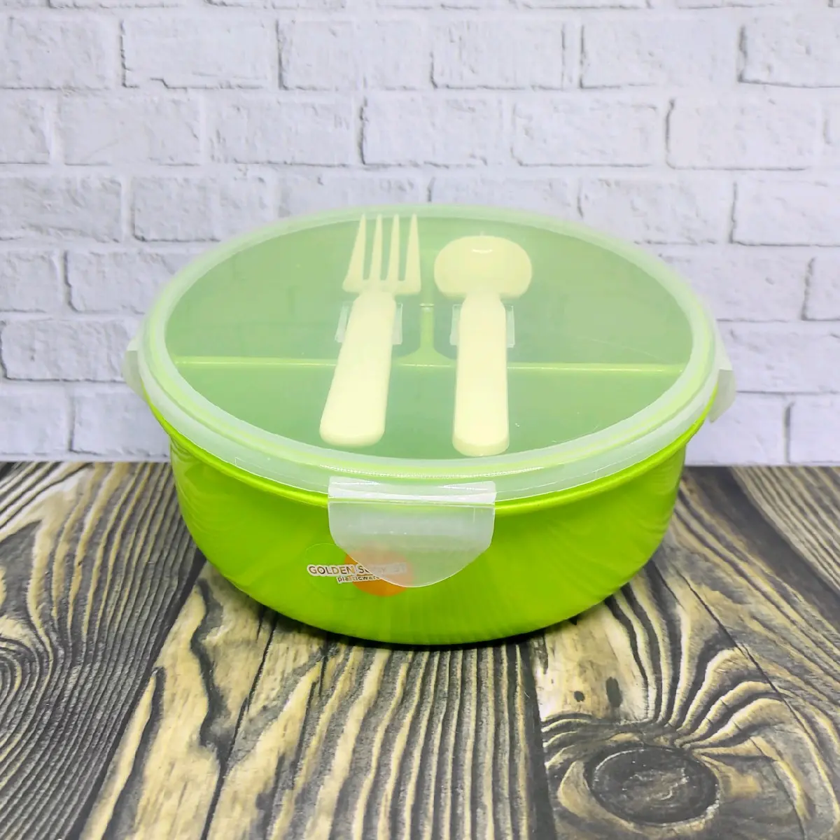 LUNCH BOX / TEMPAT NASI KOTAK BULAT HIJAU TNKB1131H GONDEN SUNKIST 012576 Kitchenware