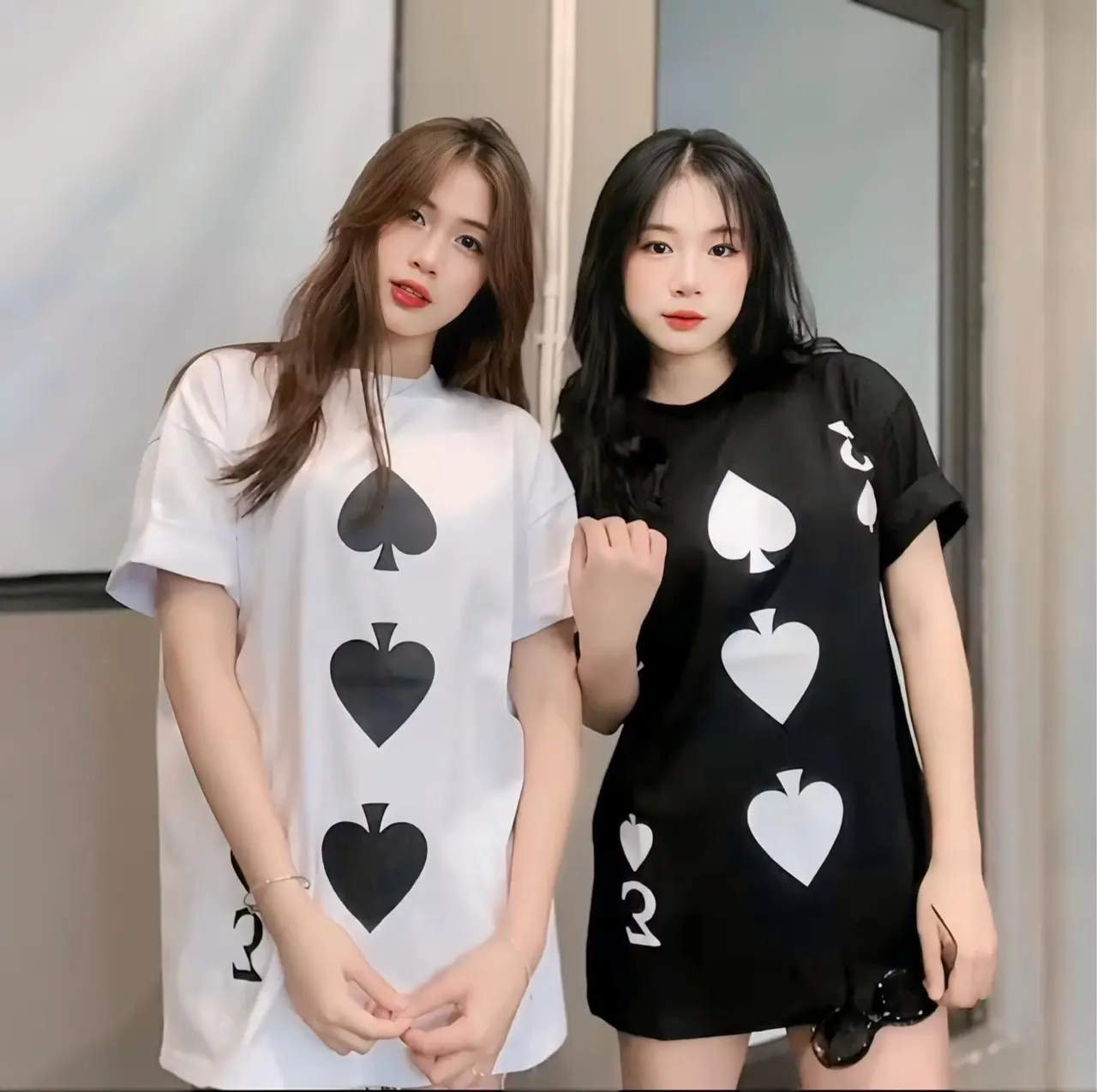 Áo Phông Lá Bài 3 Bích Chất Poly Mềm Mịn Thoáng Khí - Hình In Vi Tính Sắc Nét Siêu Hot Hit (ÁO 3 BÍCH)