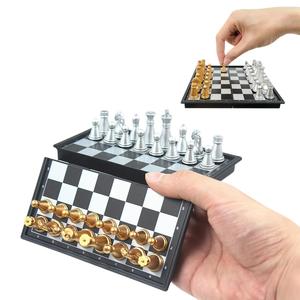 Mini Magnetic Chess Board Game, 1 Count Portable Folding Chess, International Chess Game, Educational Toys, Gifts for Birthday Festival Party, Gaming Accessories, Funny Gift, Board Family Games, Strategy Board Games, Board Game Blocks, Magnetic Chess Set