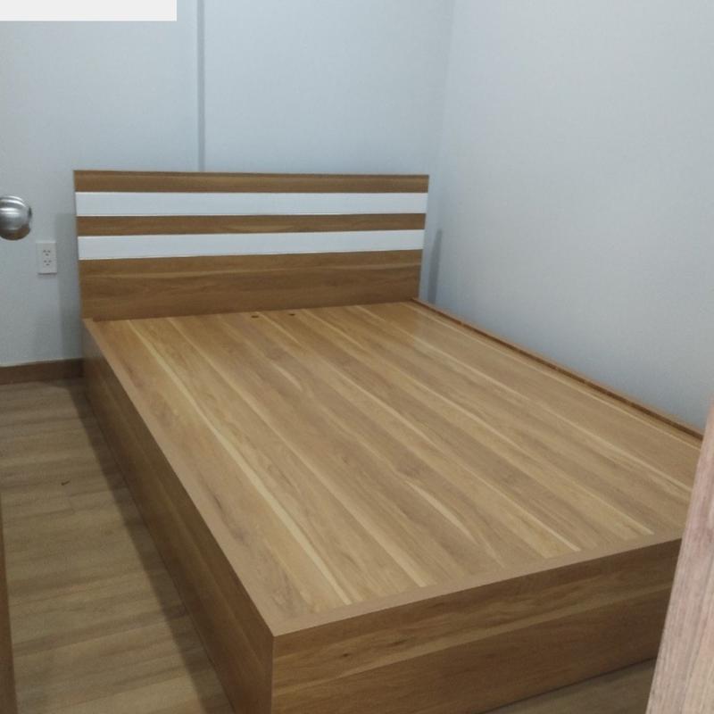 Giường ngủ, giường gỗ mdf cho gia đình, decor căn hộ, chung cư đồ  gỗ xuyên phúc 9