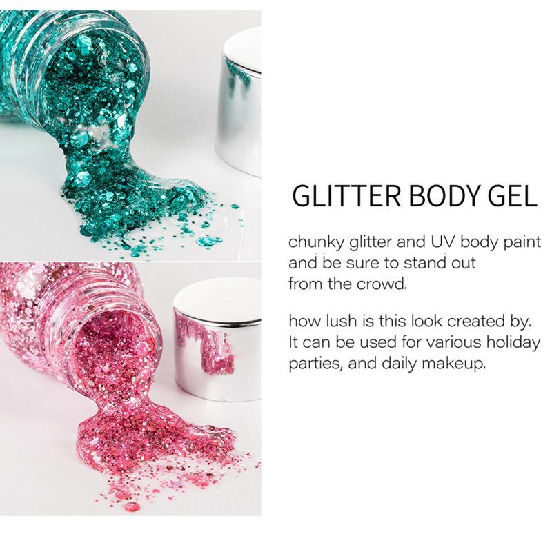 Product Introduction of Gel Trang Điểm Cơ Thể Mặt, Lấp Lánh Cổ Tích Lấp Lánh, Gel Kim Sa Đầy Màu Sắc R0R1 36