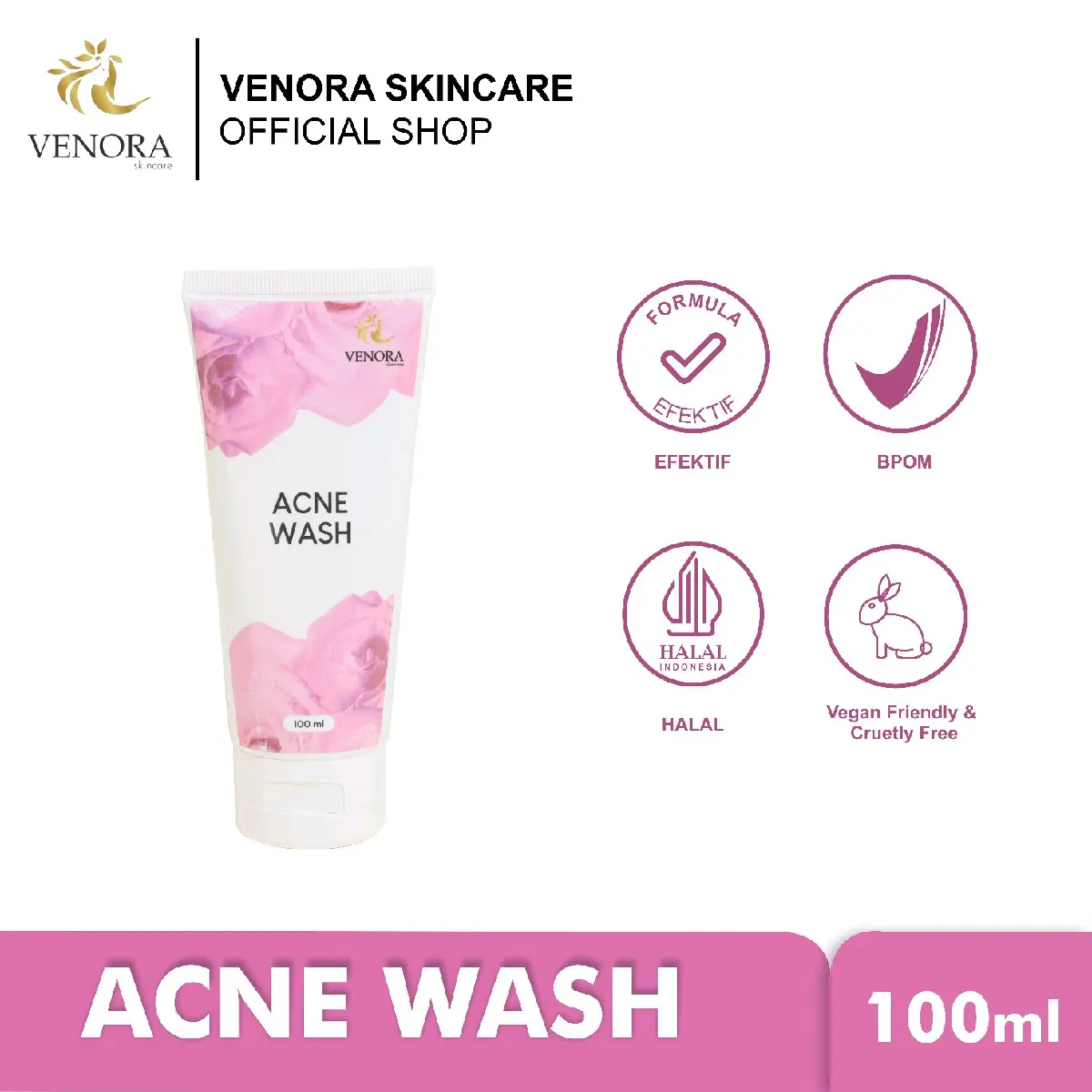 VENORA SKINCARE ACNE WASH Berjerawat Facial