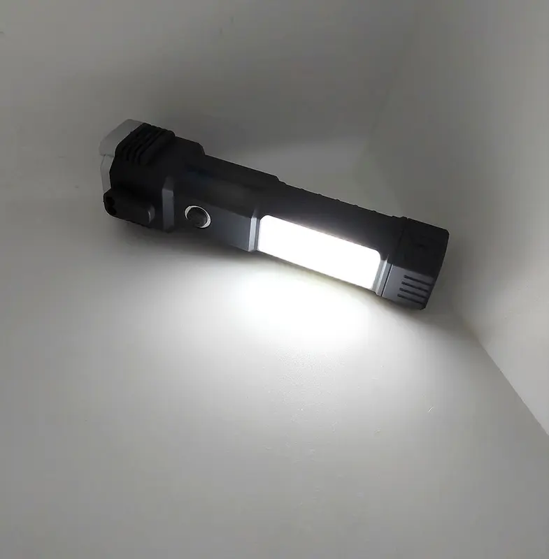 Đèn pin siêu sáng 4 trong 1 đa năng, đèn pin sách tay sạc usb đèn pin dùng trường hợp khẩn cấp 3