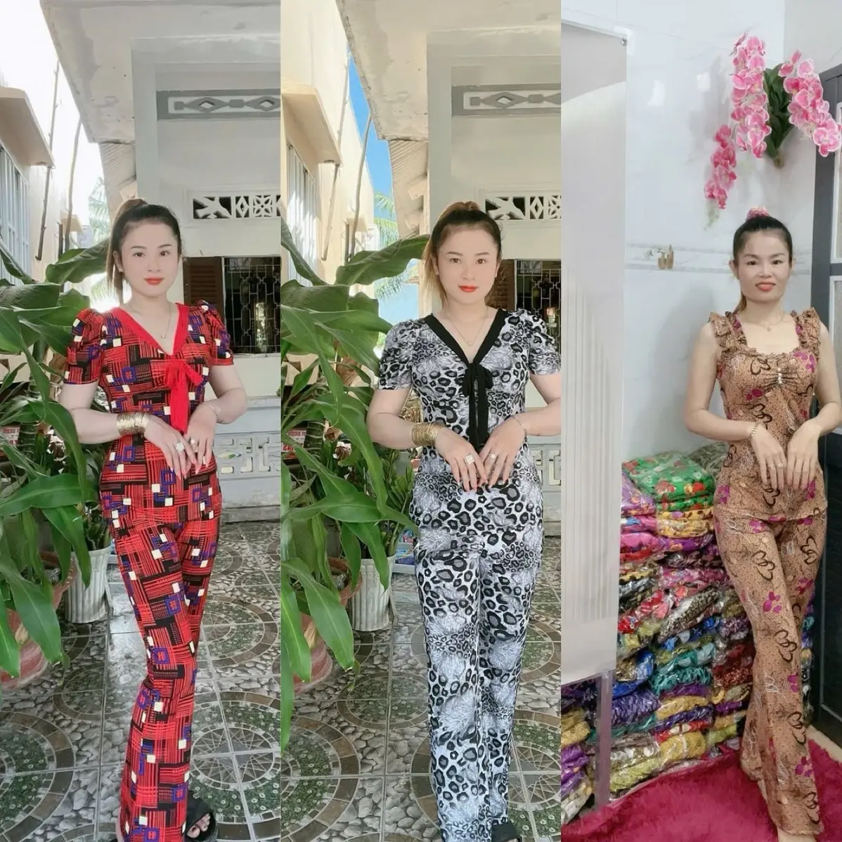 bộ kiểu quần dài ống bass thun aty tơ 123/40/64 ký tỳ chiều cao