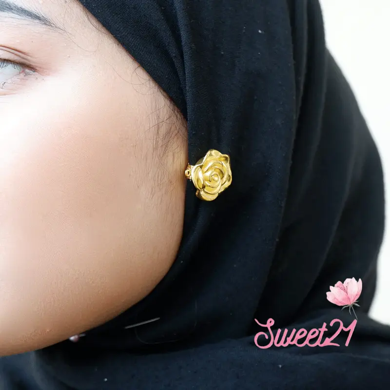 Anting Hijab  Anting Klip  Hijab Kekinian Sweet21 Nada TWB101 Perempuan 3