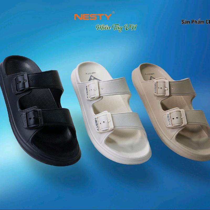 DÉP NESTY CÓ KHOÁ CÀI DỂ TUỲ CHỈNH KÍCH CỞ chất liệu nhựa EVA NGUYÊN SINH  HỐNG TRƠN sandal  nesty