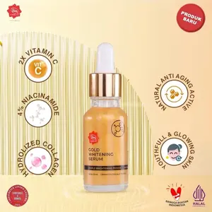 VIVA SERUM GOLD WHITENING MENCERAHKAN DAN PERAWATAN FLEK 20ML