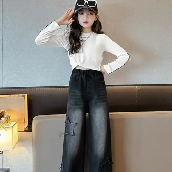 Quần bò cho bé gái siêu dễ thương, phom từ 15-45kg, vải bò co giãn, hàng nội địa Việt Nam