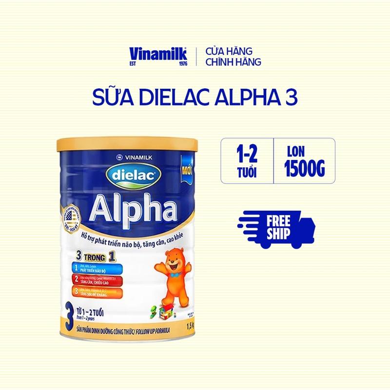  Sữa bột Vinamilk Dielac Alpha số 3 và 4 1.5KG 