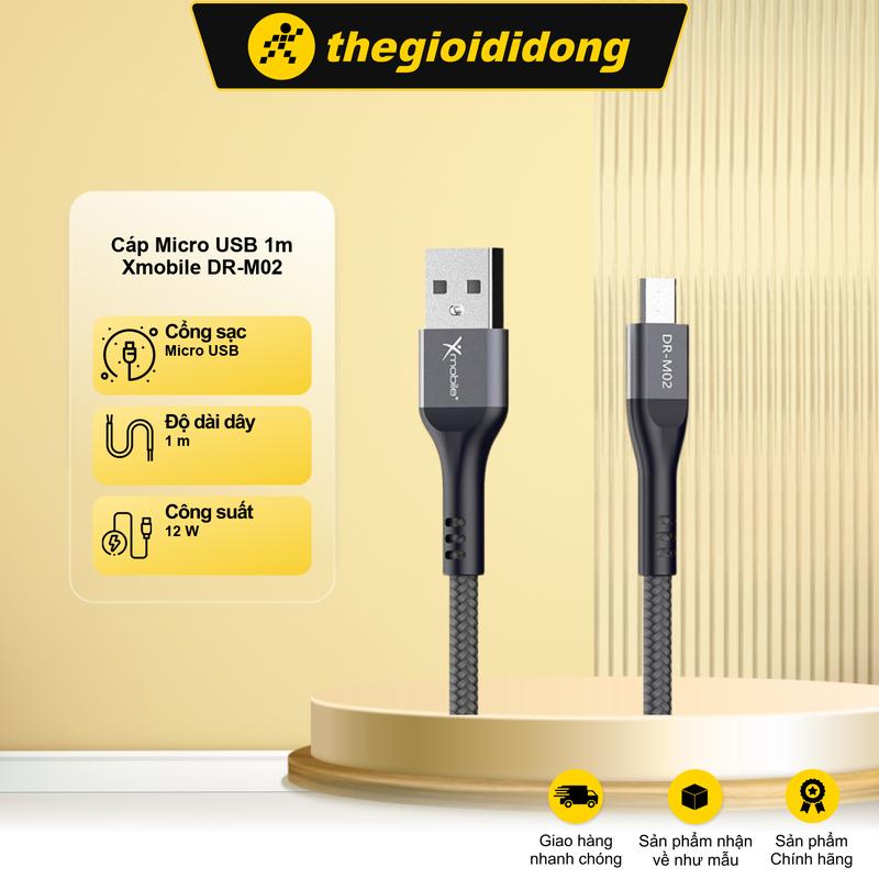 Cáp Micro USB 1m Xmobile DR-M02