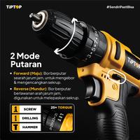 Gambar TIP TOP BMT-200SE Cordless Screwdriver Drill 20V with 100 in 1 Multi Tool / Set Alat Perkakas Bor Listrik Cordless Tool Kit Lengkap dari Teknikmart Kota Administrasi Jakarta Barat 5 Tokopedia
