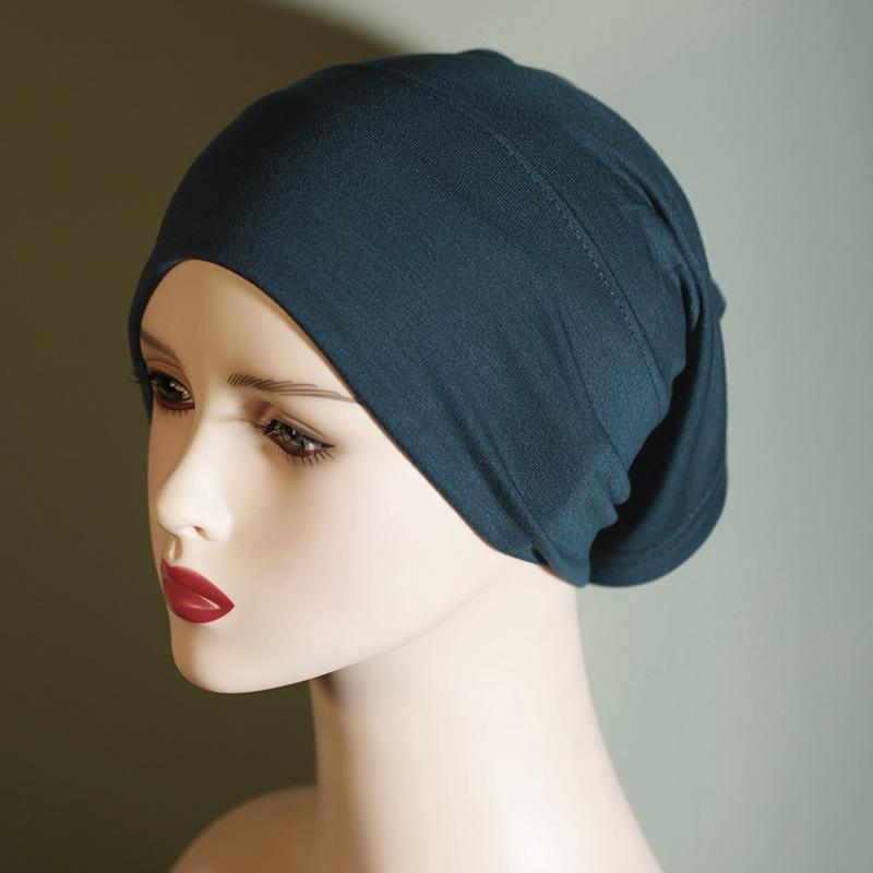 Product Introduction of Solid Color Pure Cotton Cap Women's Base Hat Cotton Headscarf for Women Elastic Breathable 2