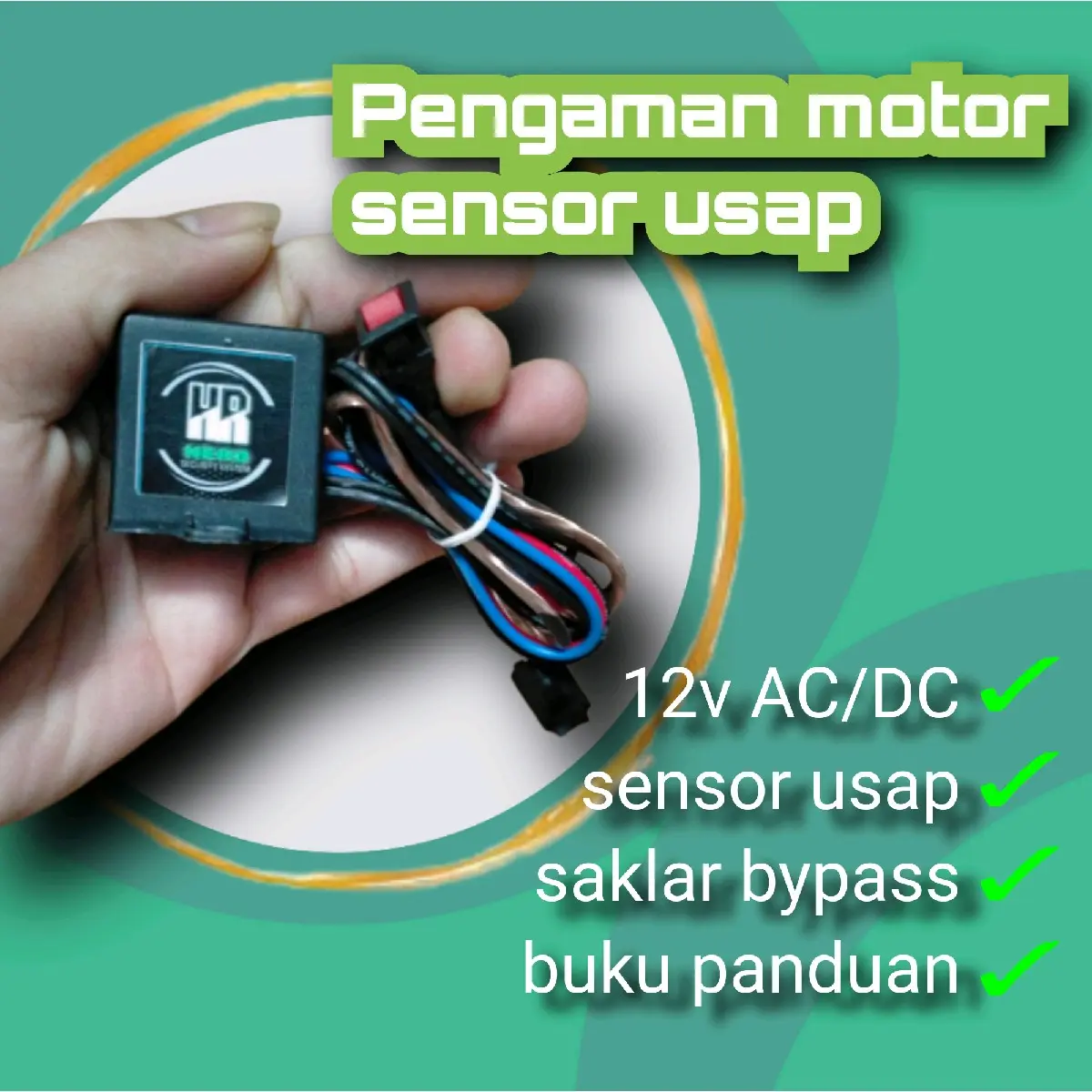 pengaman motor sensor usap digital