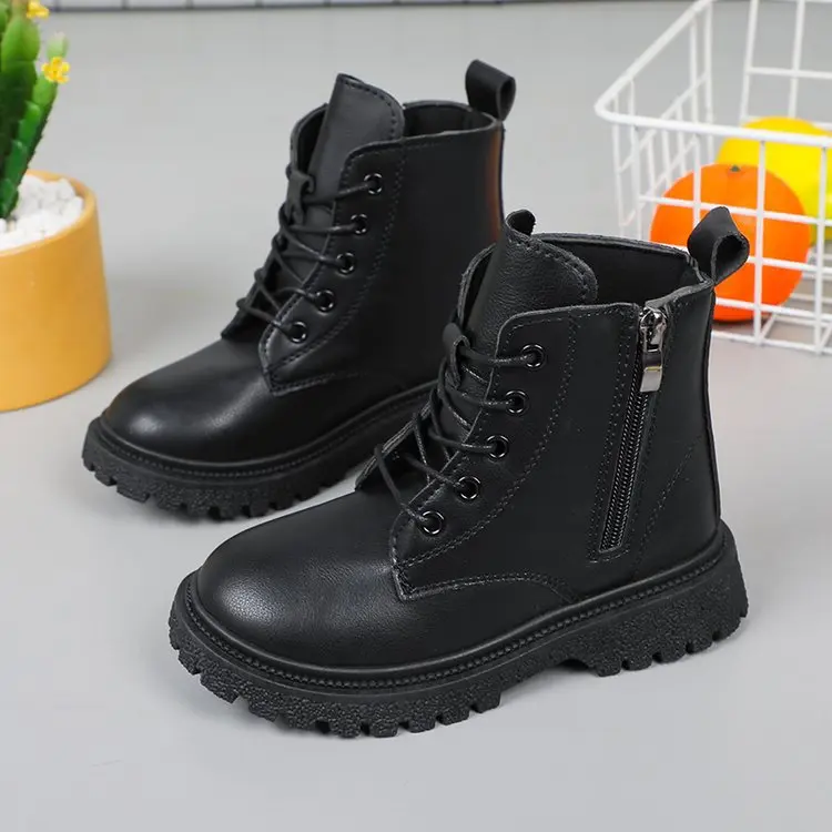 Giày bốt bé gái Giày cao cổ học sinh Bốt cho bé gái Mẫu mới TH135