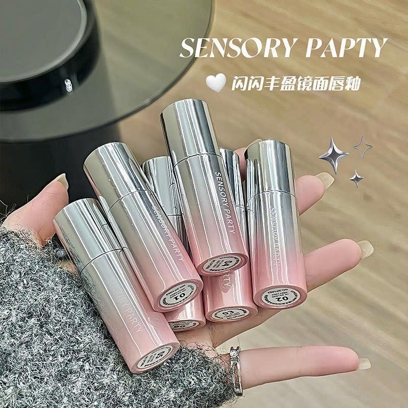 Product Introduction of Son kem bóng gương Sensory party dưỡng ẩm, làm sáng da Nữ Trang Điểm Cosmetic 1