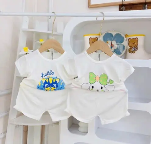 [A212 Mềm, Mát] Bộ Cộc Trắng Thun Lạnh Minky Moom Chất Vải Mềm Mát Thấm Hút Mồ Hôi 5