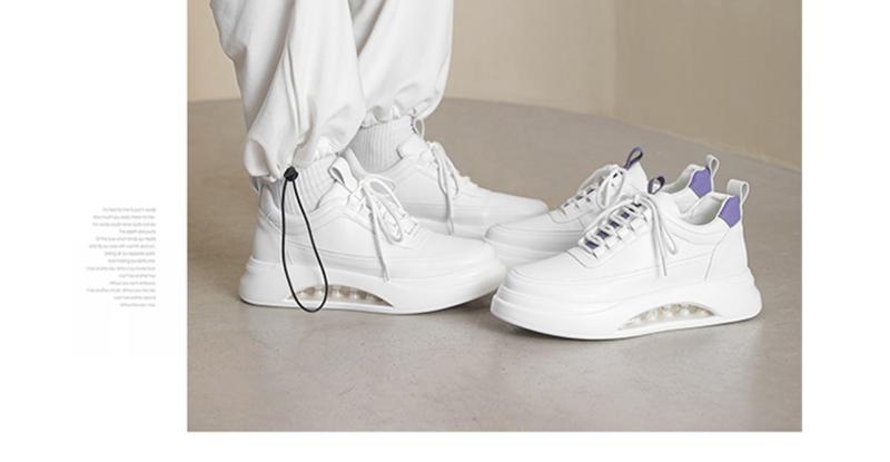 Product Introduction of Air Cushion White Shoes for Men, New Autumn Trendy Versatile Casual Shoes, Men's Fashion Shoes, Thick-Soled Height-Increasing Sneakers 3