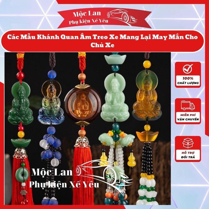 Mộc Lan Khánh Quan Âm Phong Thủy Trang Trí Ô Tô Xe Hơi Biểu Tượng Bình An May Mắn Dây Treo Xe Phật Decor Phòng Chất Liệu Bền Đẹp Nhiều Mẫu Lựa Chọn