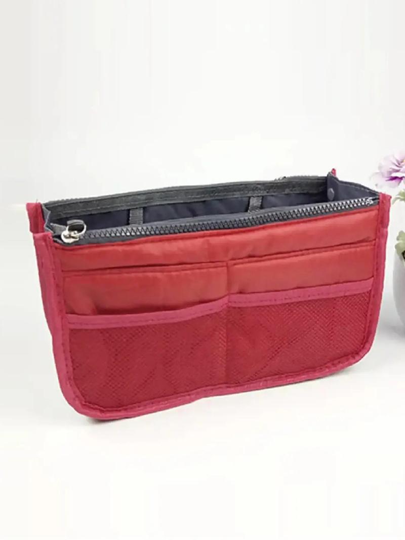 Product Introduction of Spring Basic Solid Color Multi-functional Handheld Storage Bag, Portable Bag Organizer for Travel, Casual Trendy Versatile High-quality Daily Commuting Bag 7