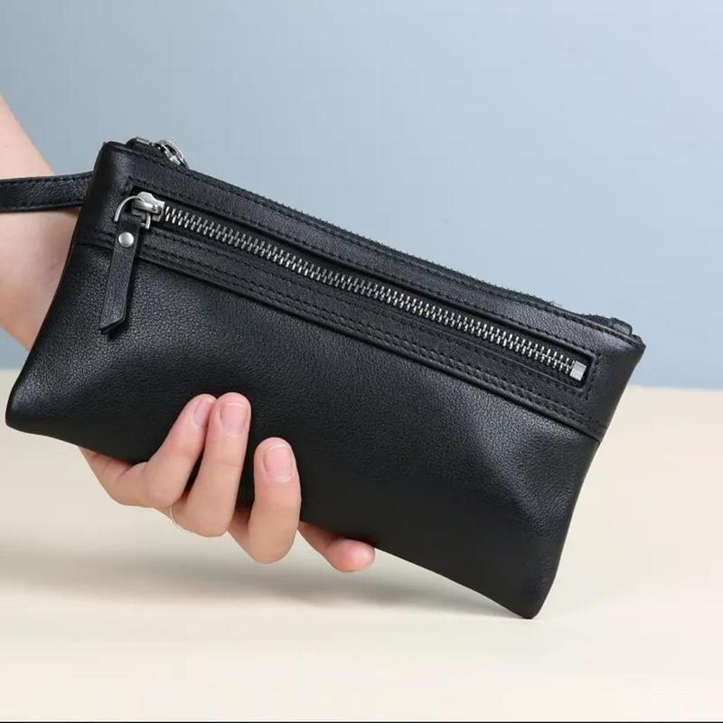 Ví cầm tay nam nữ da bò thật cao cấp N&L Leather