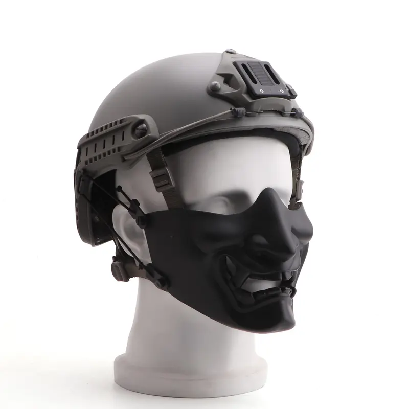 Summer Half Face Protective Mask, Army Fans Supplies, Tactical Face Protection Mask, Halloween Costume Ideas, Party Cosplay Costumes Accessories 7