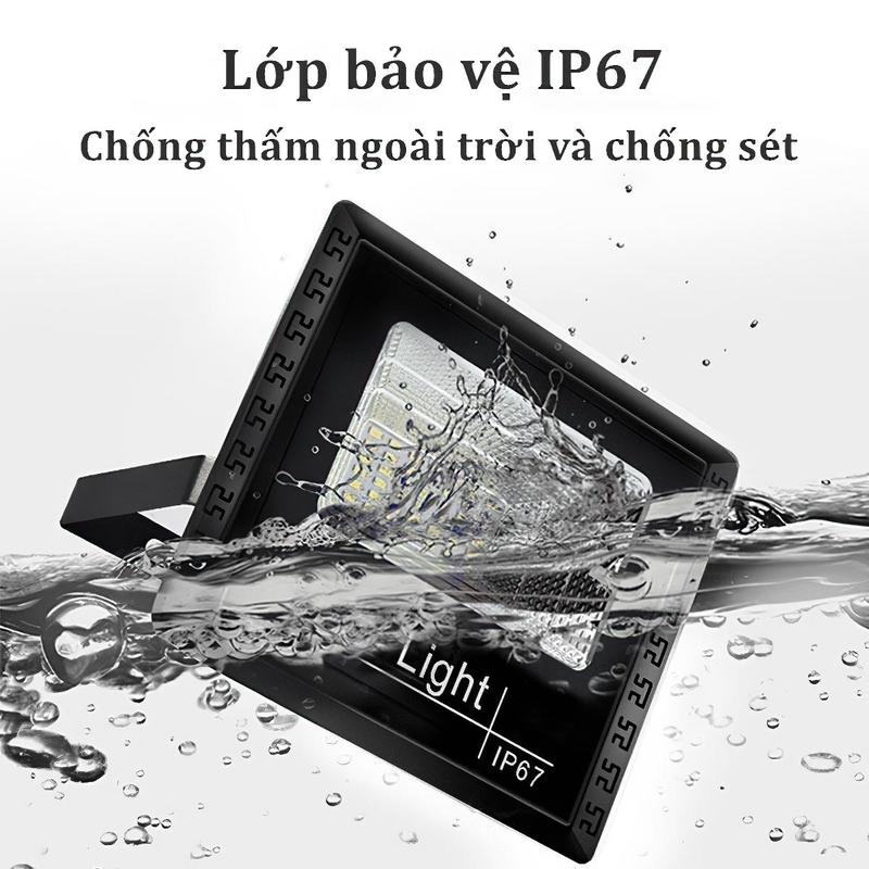 【Bán hàng trực tiếp từ nhà máy】Đèn năng lượng mặt trời 100W - Bảo hành 2 năm, Chống nước IP67 2