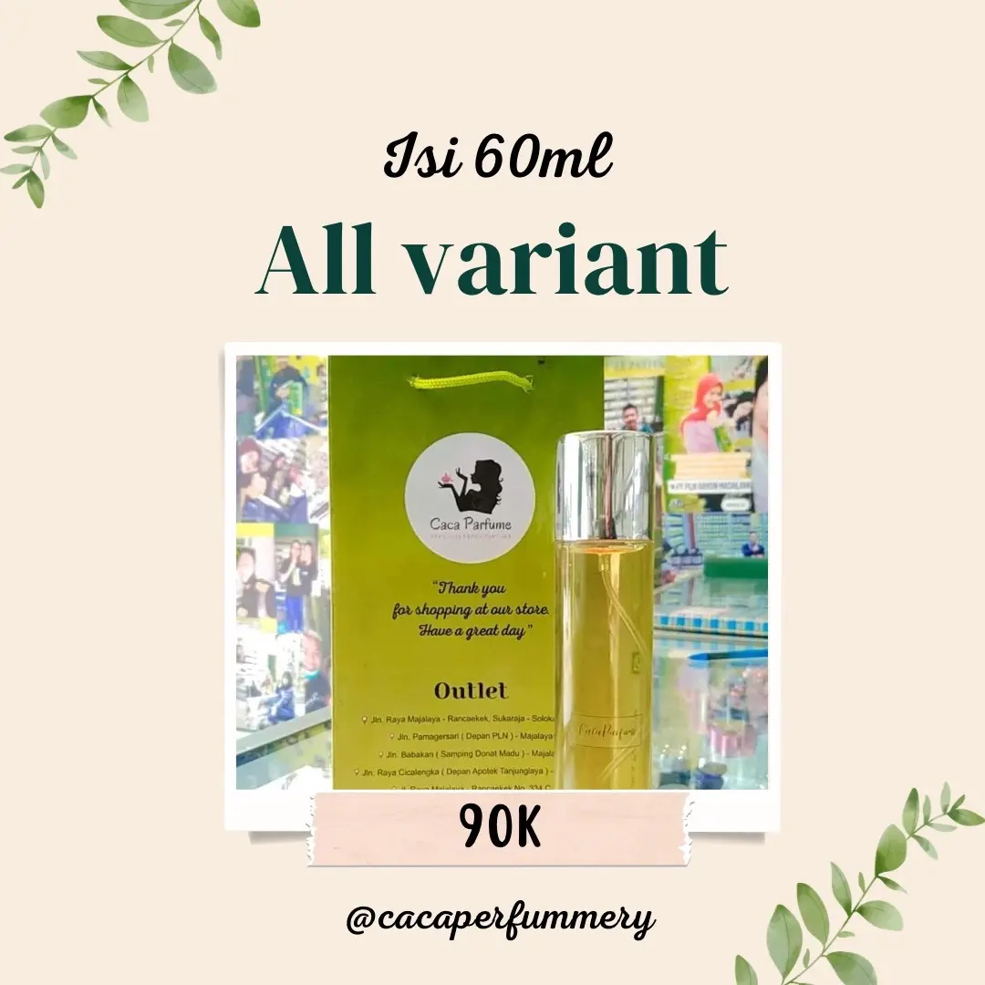 Parfum All variant kemasan 60ml/ parfum Wanita/ parfum pria/ Wangi