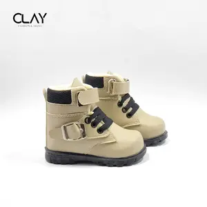 Clay Sepatu Anak Boot Gesper Terbaru Kaki Fashion