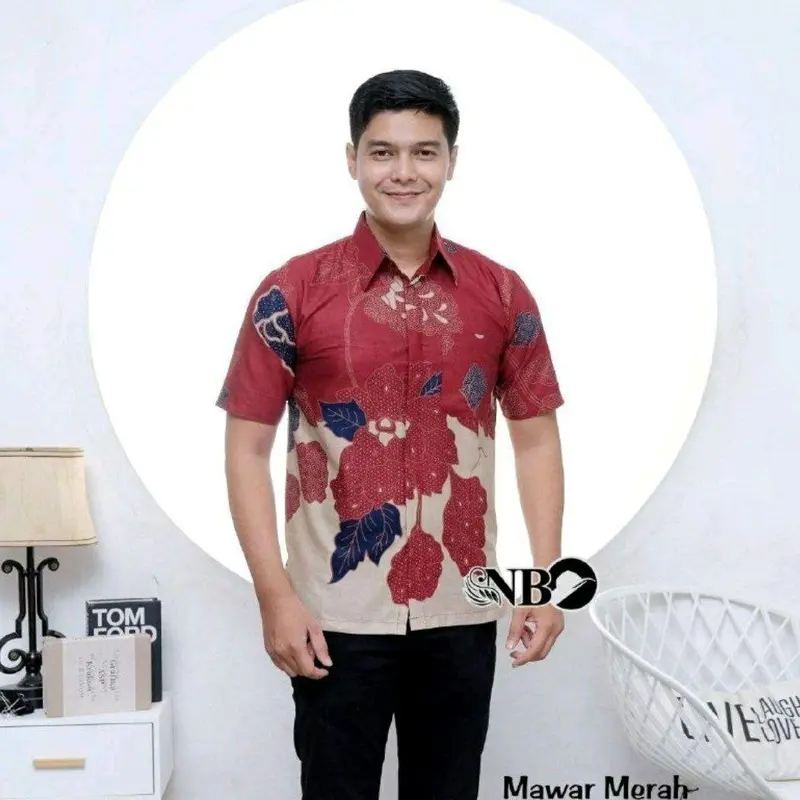 Paket 100 Rb Dapat 5 Pcs Hem Baju Batik Pria Lengan Pendek Motif Terbaru Katun 2