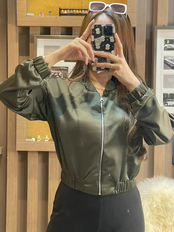 Jaket bomber alice by bombshellstores / jaket bomber (BUKAN JAKET MUSIM DINGIN ) 3