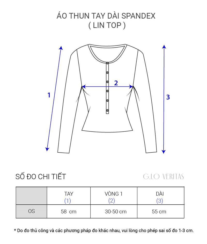 Product Introduction of GIO VERITAS - ÁO THUN NỮ TAY DÀI SPADEX co giãn, tôn dáng Top Voi Women Đen 0