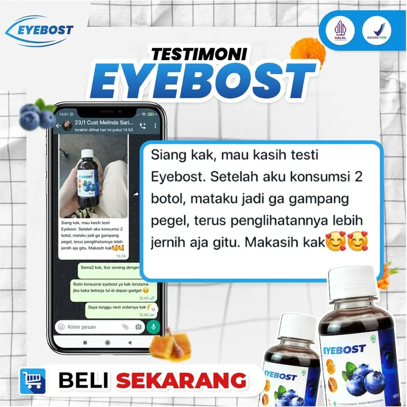 Eyebost – Madu Herbal Vitamin Mata Paket 3 Botol 130ml 3