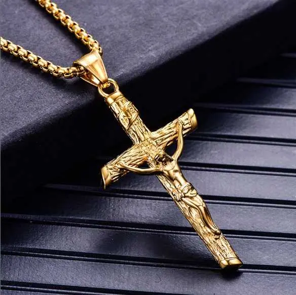 Kalung Salib Yesus Kristen Katolik | Kalung Salib Anti Karat dan Anti Luntur Jewellery  Aksesoris 1