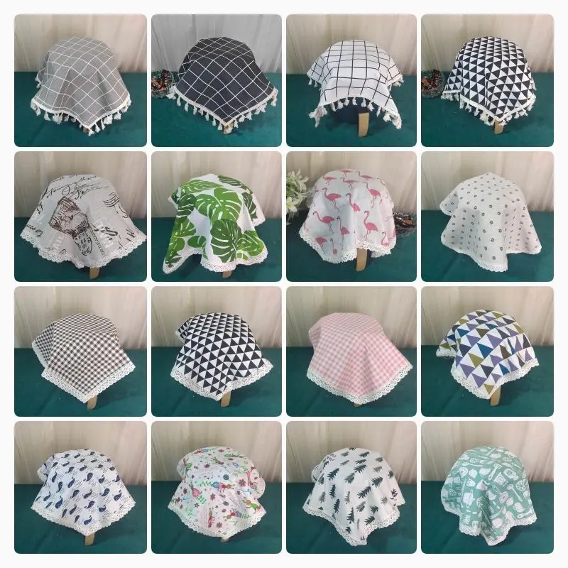 Sanchengby Home Fabric Air Fryer Dust Cover Rice Cooker Dirt-Proof Cover Kitchen Appliances Dust Protective Cover Lace Cloth Cover Towel Cover Cloth