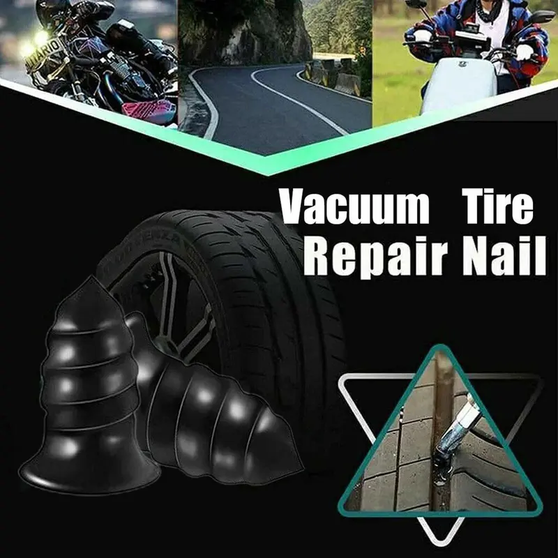 32 cái Đinh sửa lốp xe ô tô Đinh cao su Vít Vặn Công cụ nhanh 2
