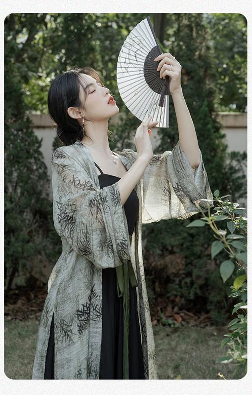 Product Introduction of New Chinese Style Han Chinese Clothing Suits Placket Long Cardigan Pants Three-Piece Suit Daily Commute Leisure Comfortable 12