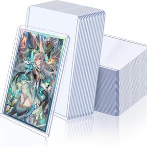 カードプロテクター 1セット ハードプラスチックカードスリーブ スポーツ野球フットボールゲームカード用プレミアムカードホルダー ホームオフィス用デスクオーガナイザー